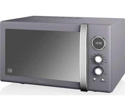 SWAN SM22080GRN Retro Microwave with Grill - Grey SWAN SM22080GRN Retro Microwave with Grill - Grey